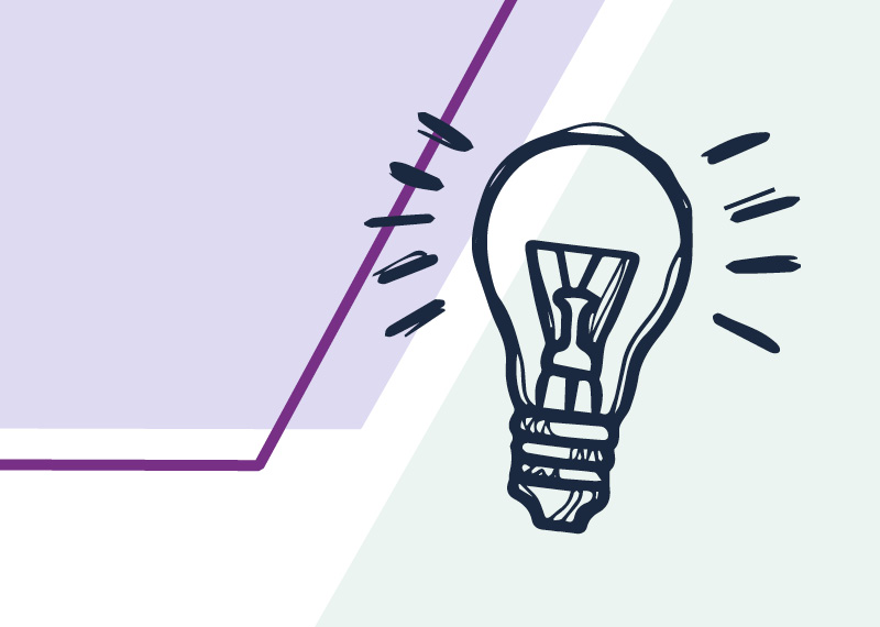 Grafik: Eine Glühbirne