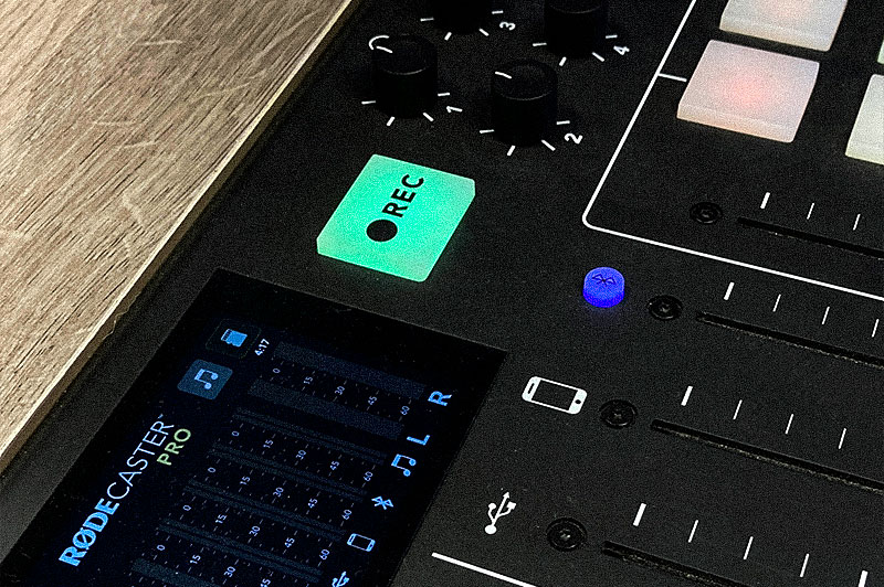 Foto: Eine Ausschnitt aus einem Podcast Production Studio