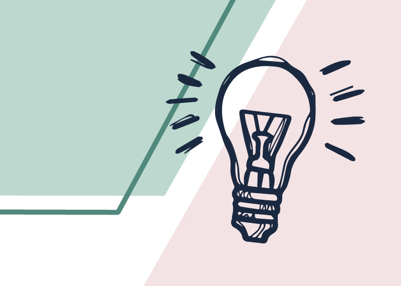 Grafik: Eine Glühbirne